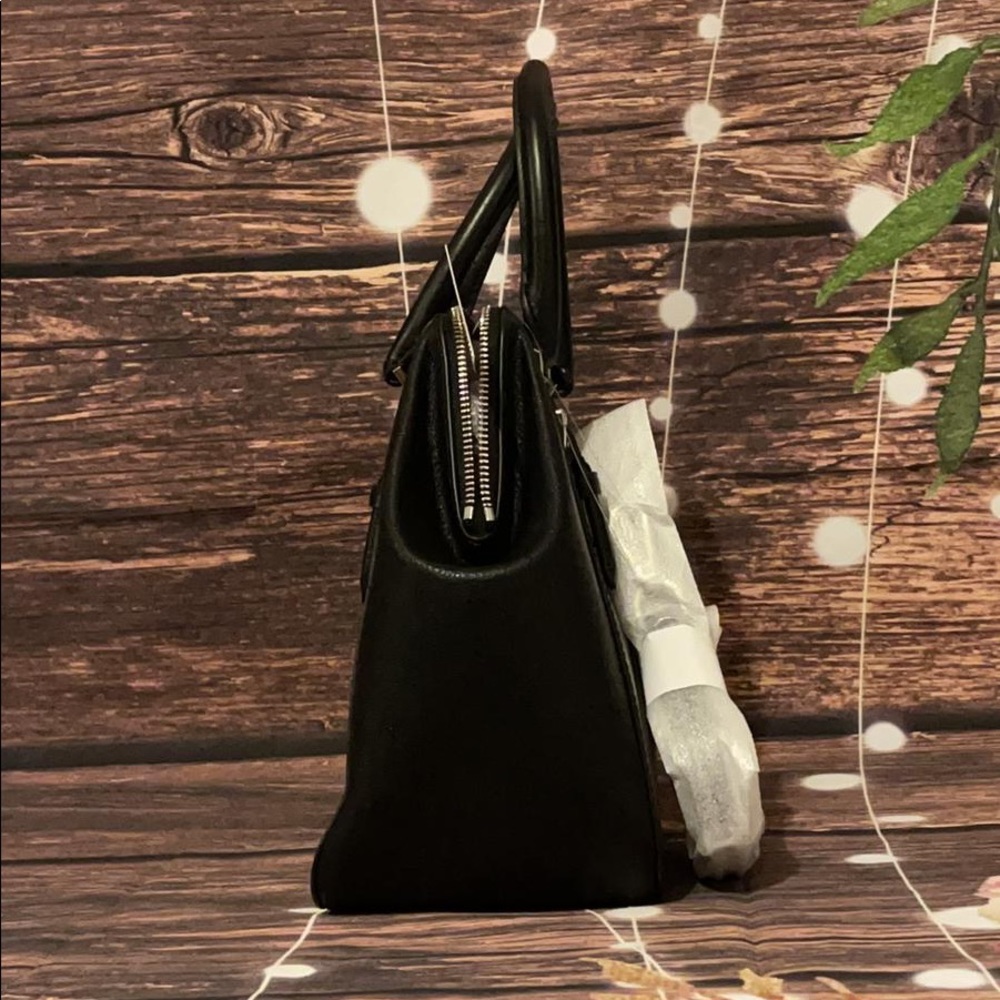 🌻MICHAEL KORS 🌻 BLACK LARGE CHARLOTTE SATCHEL - Picture 10 of 11